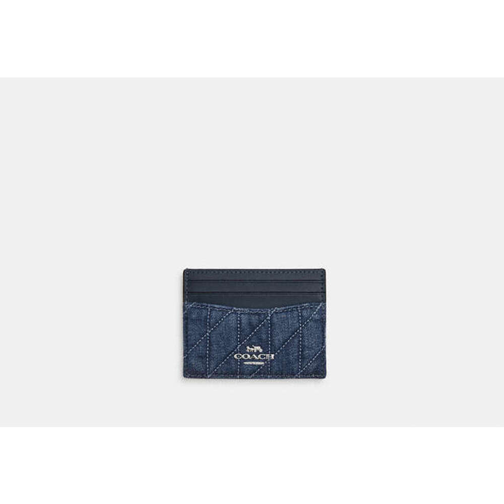 Coach Slim Id Card Case With Quilting NWT